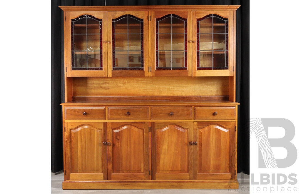 Large Modern Tasmanian Blackwood Buffet and Hutch by Lifestyle Furniture