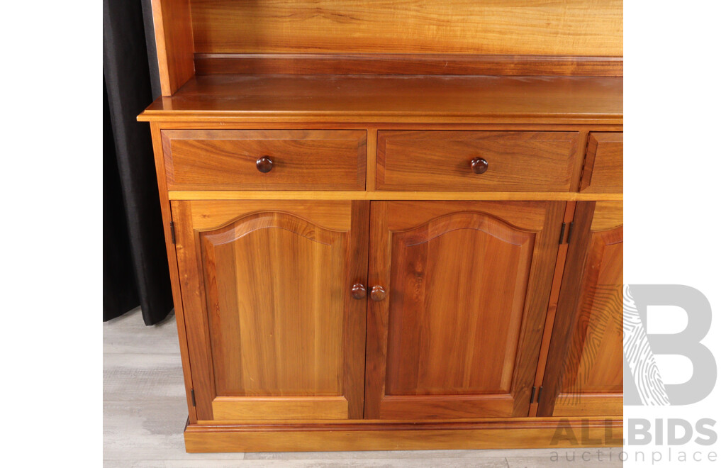 Large Modern Tasmanian Blackwood Buffet and Hutch by Lifestyle Furniture