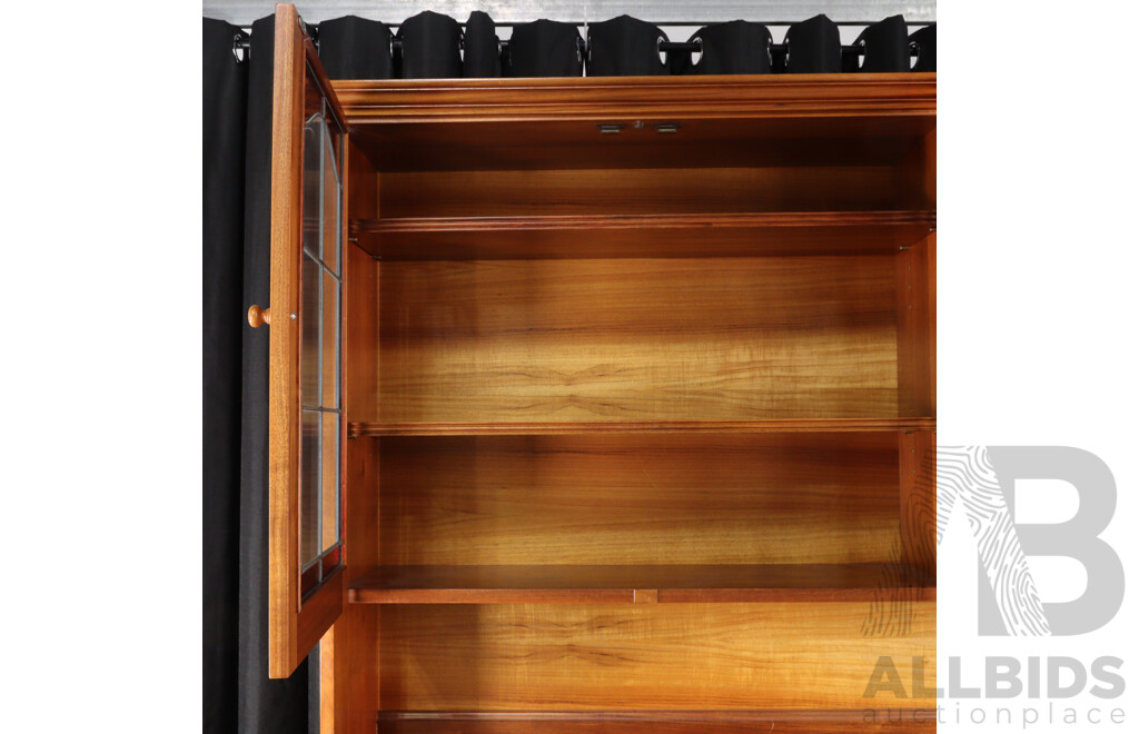Large Modern Tasmanian Blackwood Buffet and Hutch by Lifestyle Furniture