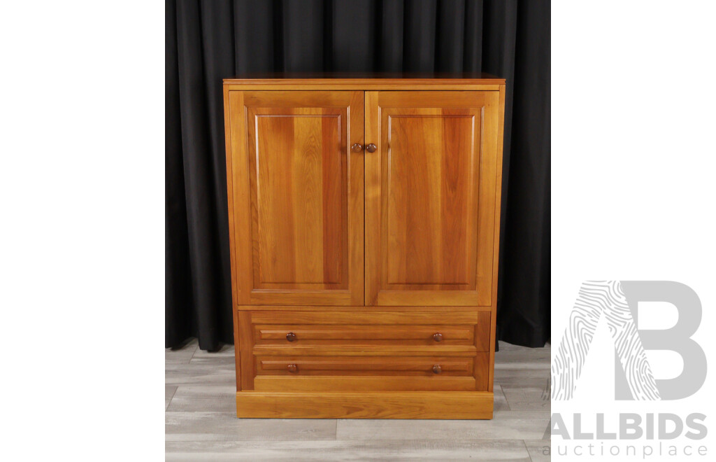 Tasmanian Blackwood Two Door Entertainment Toledo Furniture