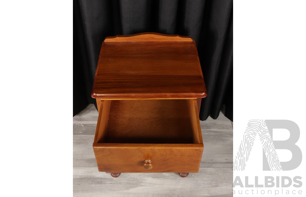 Pair of Tasmanian Blackwood Three Drawer Bedside Chests by Lifestyle Furniture