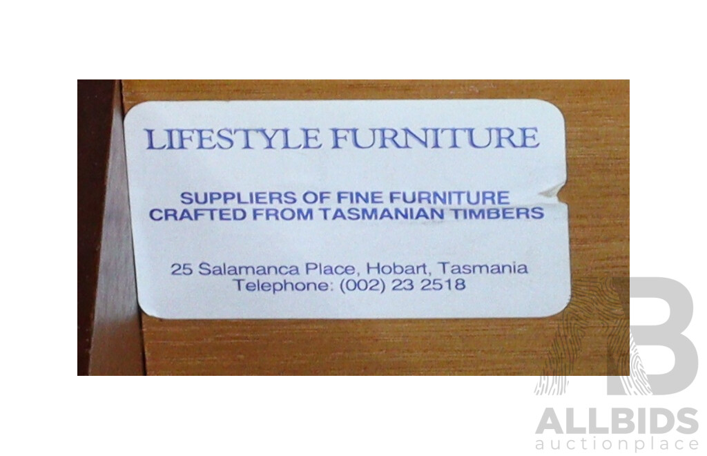 Pair of Tasmanian Blackwood Three Drawer Bedside Chests by Lifestyle Furniture