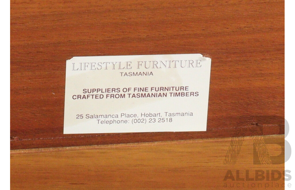 Tasmanian Blackwood Telephone Table with Upholstered Seat by Lifestyle Furniture