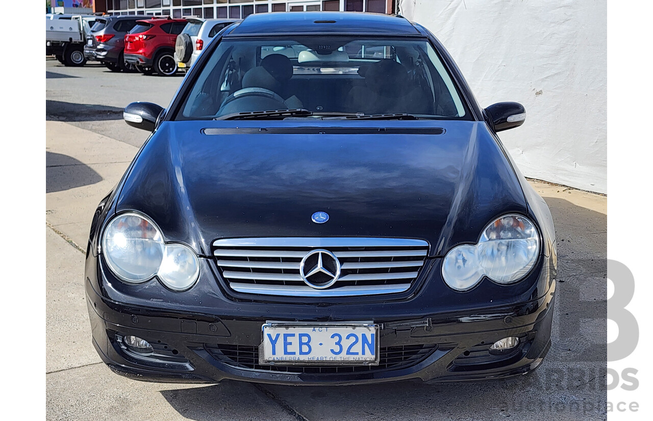 12/2005 Mercedes-Benz C180 Kompressor CL203 UPGRADE 2d Coupe Black 1.8L