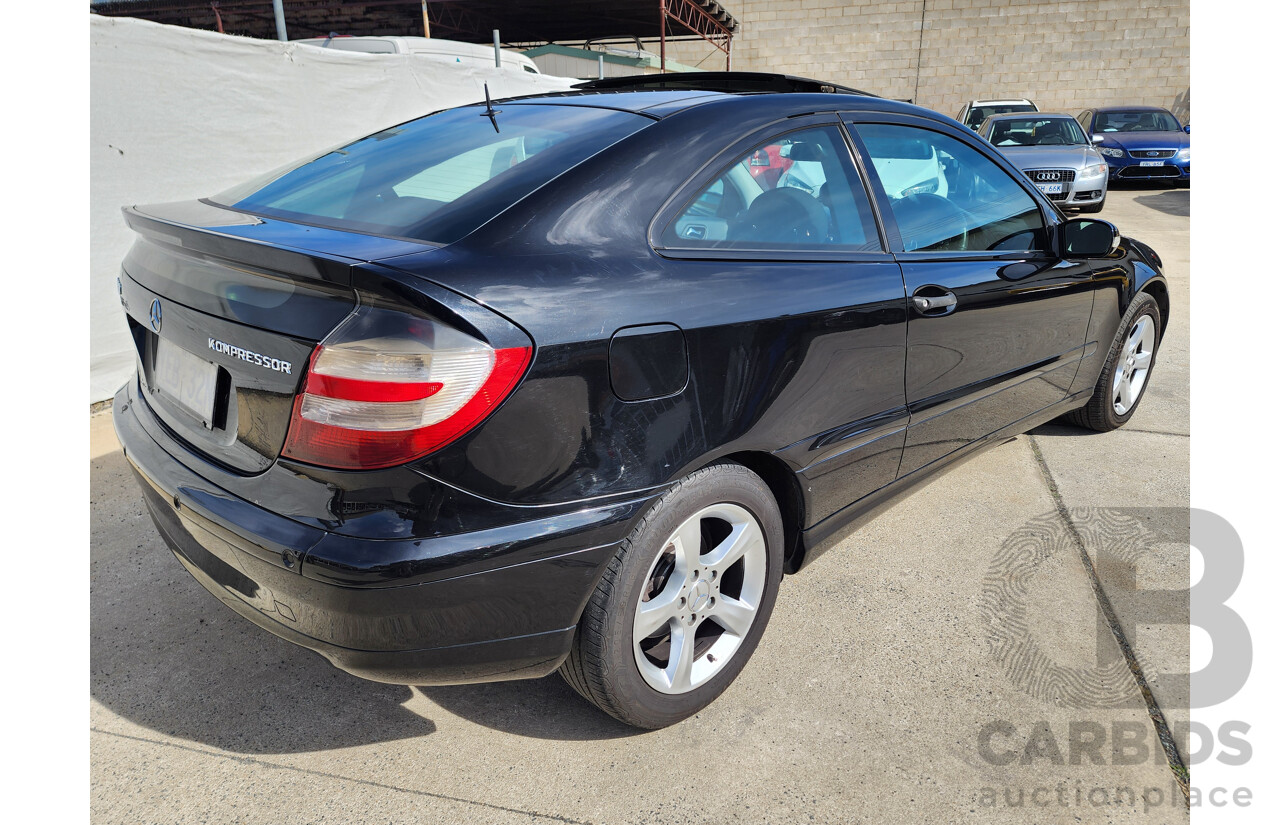 12/2005 Mercedes-Benz C180 Kompressor CL203 UPGRADE 2d Coupe Black 1.8L