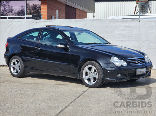 12/2005 Mercedes-Benz C180 Kompressor CL203 UPGRADE 2d Coupe Black 1.8L