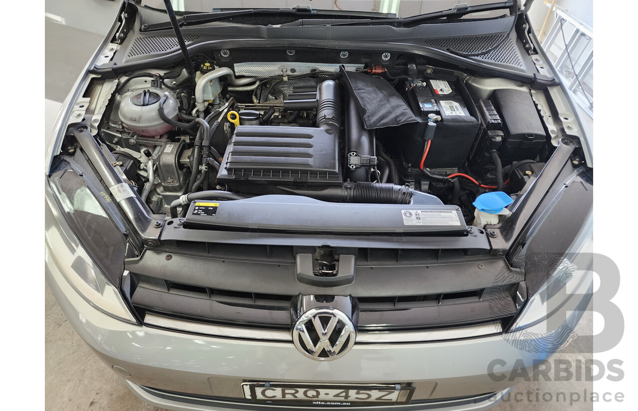 2/2014 Volkswagen Golf 90 TSI AU MY14 4d Wagon Silver 1.4L