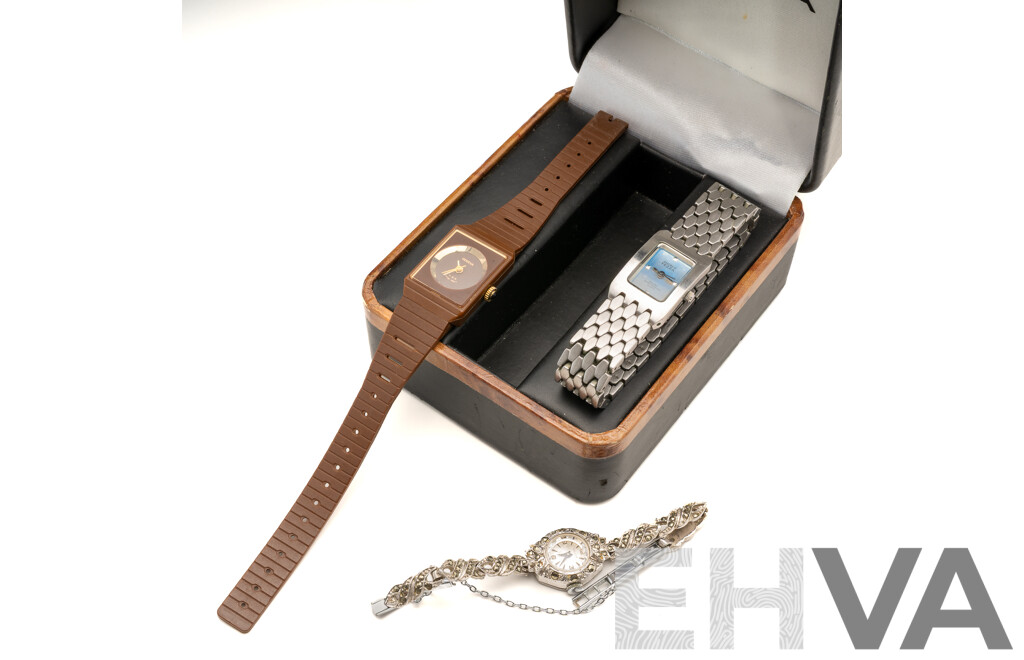 Andrew Fezza Ladies Watch, 10-5Y30, with Falcon 17 Jewels Incabloc & Geneva Vintage Ladies Watches