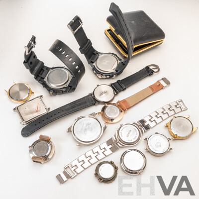 Mambo Watch, Equity Hong Kong Travel Clock & Assortment of Other Watches in Various Condition