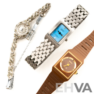 Andrew Fezza Ladies Watch, 10-5Y30, with Falcon 17 Jewels Incabloc & Geneva Vintage Ladies Watches