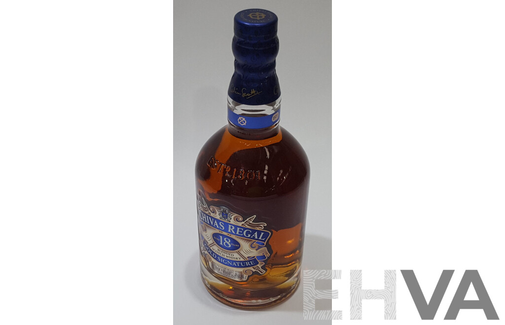 Chivas Regal Aged 18 Years Gold Signature Blended Scotch Whisky 700ml