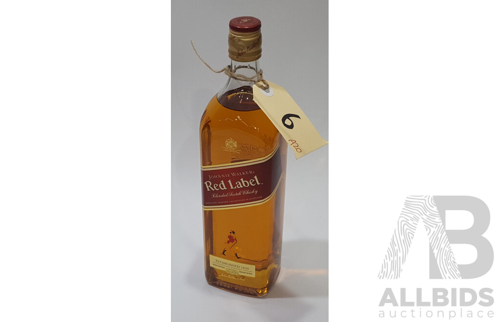 Johnnie Walker Red Label Blended Scotch Whisky 1L