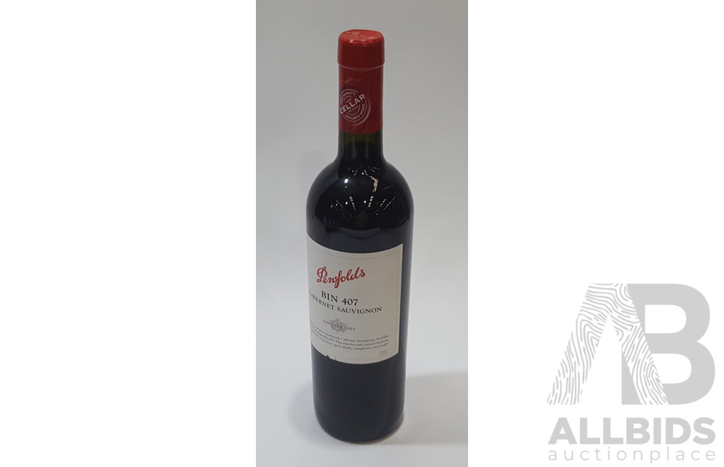 Penfolds Bin 407 Cabernet Sauvignon Vintage 2001 750ml