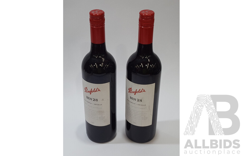 Penfolds Bin 28 Kalimna Shiraz 2005 750ml - Lot of Two