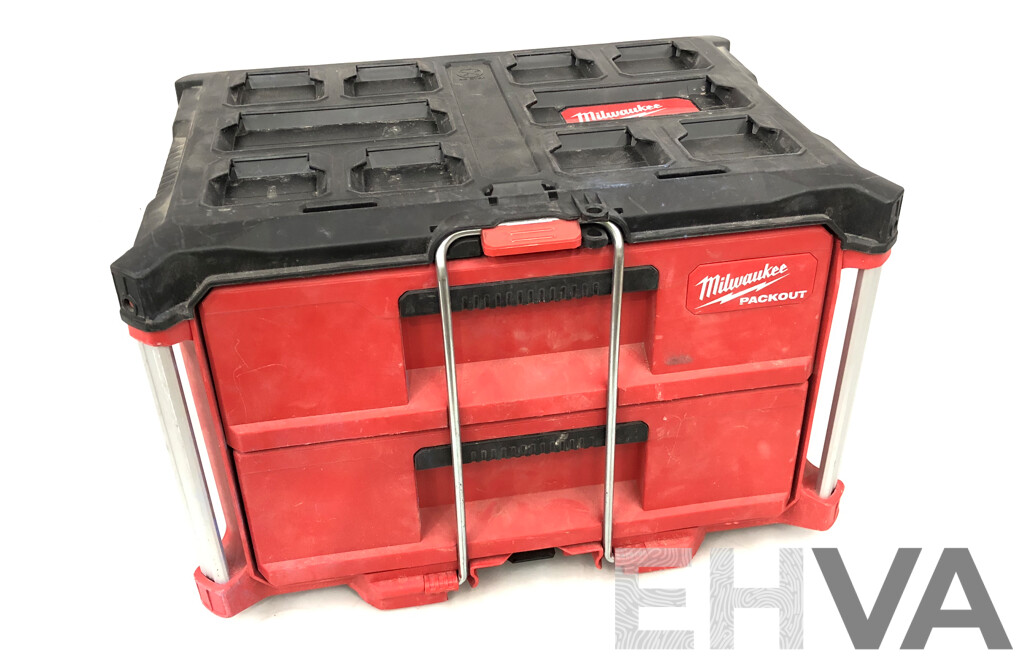 Milwaukee Packout Two Drawer Toolbox with Hardware