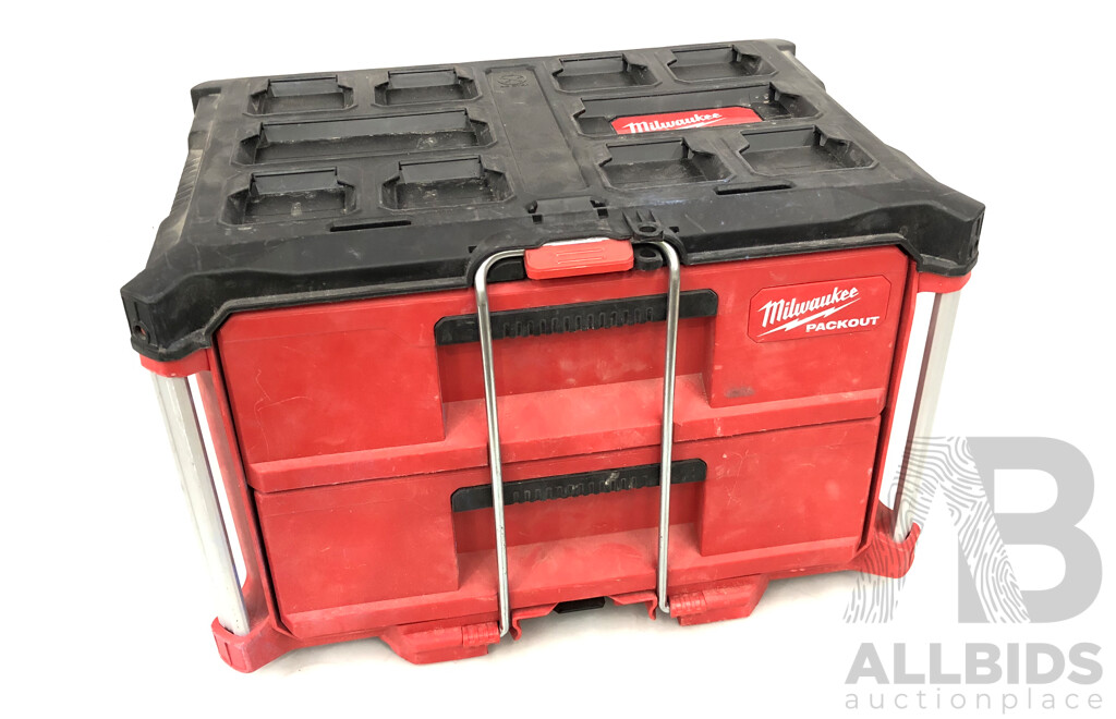 Milwaukee Packout Two Drawer Toolbox with Hardware