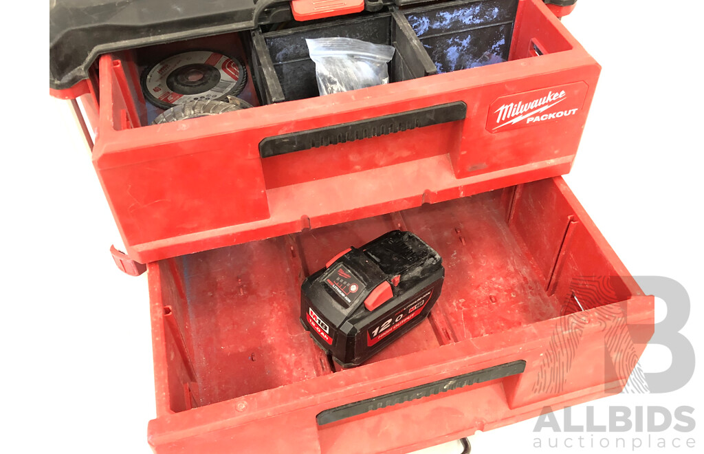 Milwaukee Packout Two Drawer Toolbox with Hardware