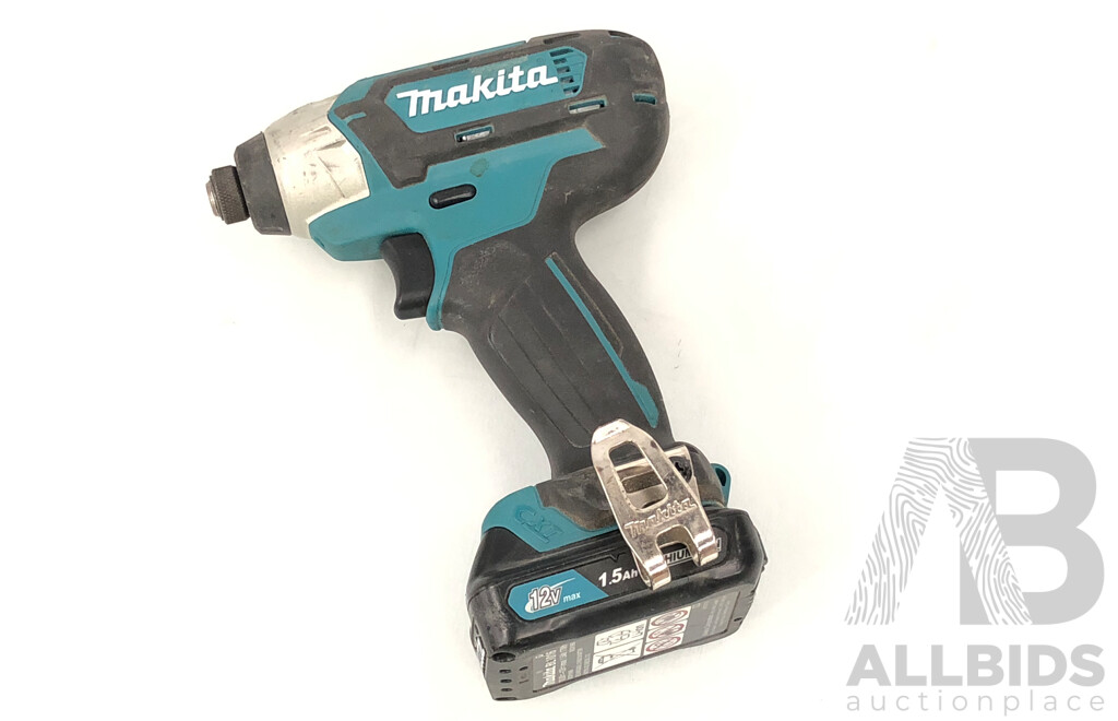 Makita Cordless 12 Volt Lithium Ion Hex Impact Driver
