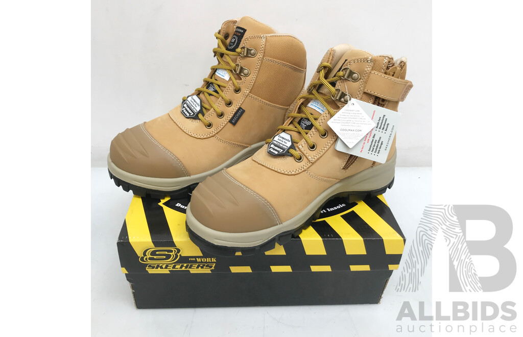Skechers Composite Safety Toe Work Boots (Size: 10)