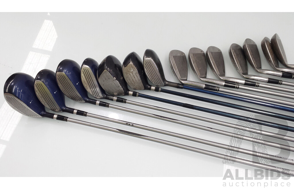 Set of 7 Golf Clubs and Cleveland Carry Bag