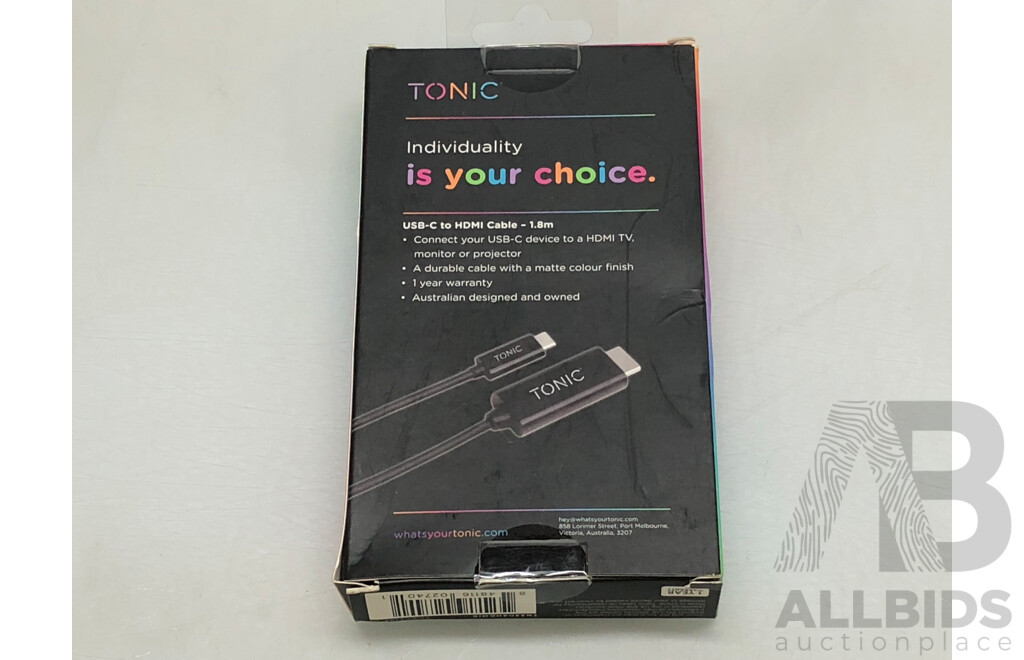 Tonic USB-C to HDMI Cable - New