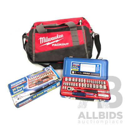 Milwaukee Packout Tool Bag and Kinchrome Plus 39 Piece Socket Set