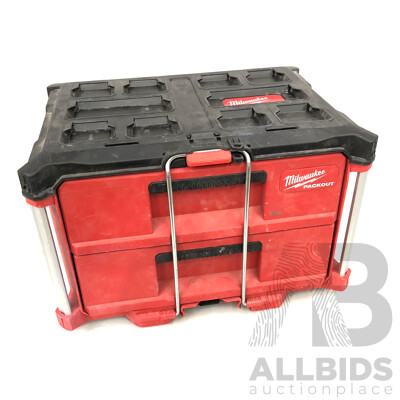 Milwaukee Packout Two Drawer Toolbox with Hardware