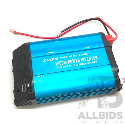 Kings 1500 Watt Pure Sine Wave Power Inverter
