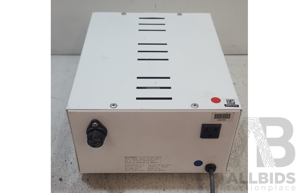 Tortech (SD115-1000) 240V to 115V Step-Down Transformer