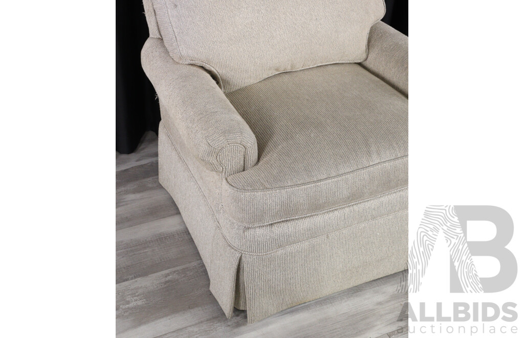 Pair of Drexel Heritage Fabric Armchairs