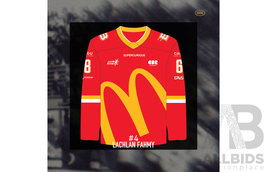 2025 Canberra Brave McDonald's Charity Jersey - #4 Lachlan Fahmy