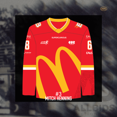 2025 Canberra Brave McDonald's Charity Jersey - #3 Mitchell Henning