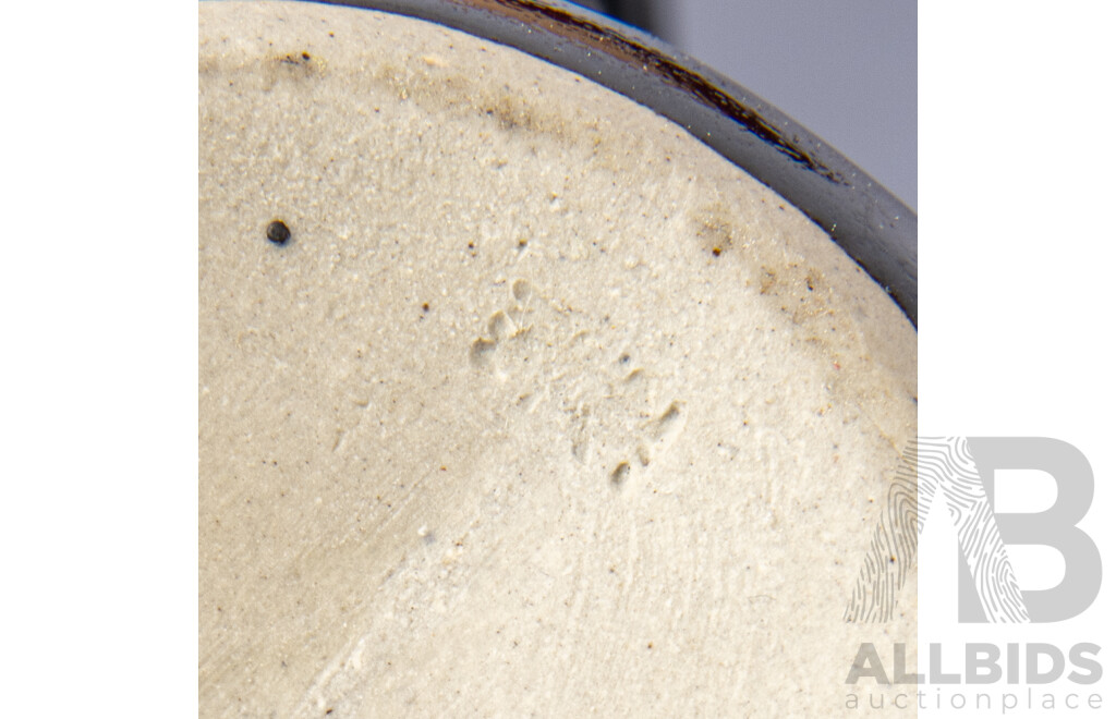 Four Pieces Studio Pottery by or in the Style of Shigeo Shiga, by Vendor Repute, Along with Shiga the Potter 1982 Hardcover with Dust Jacket