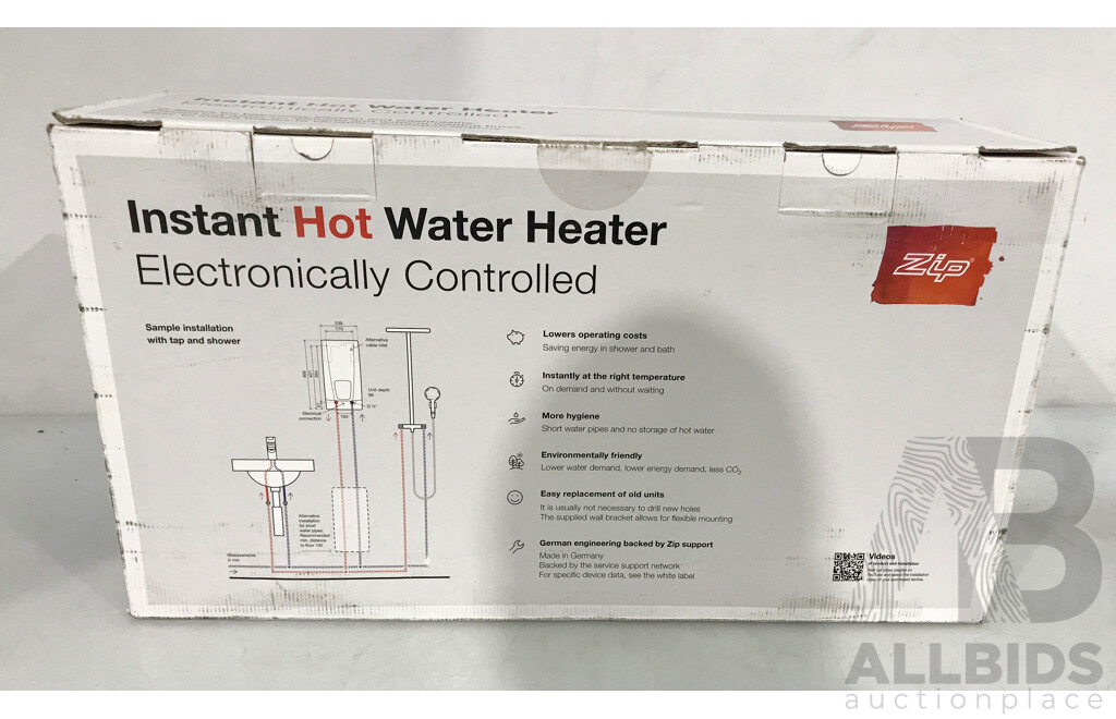 Zip Instantaneous Hot Water System - Brand New