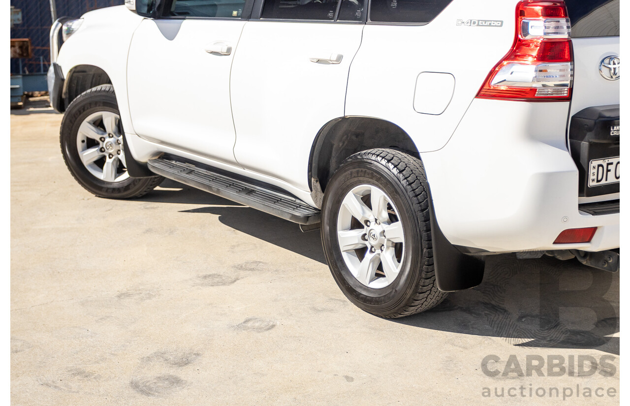 03/2016 Toyota Landcruiser PRADO GXL (4x4) GDJ150R MY16 4D Wagon White Turbo Diesel 2.8L - 7 Seats