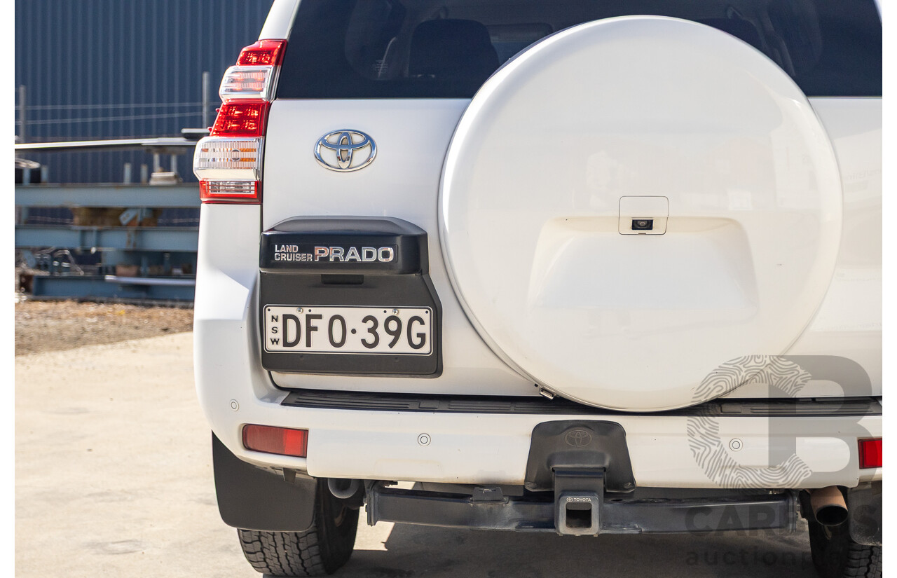 03/2016 Toyota Landcruiser PRADO GXL (4x4) GDJ150R MY16 4D Wagon White Turbo Diesel 2.8L - 7 Seats