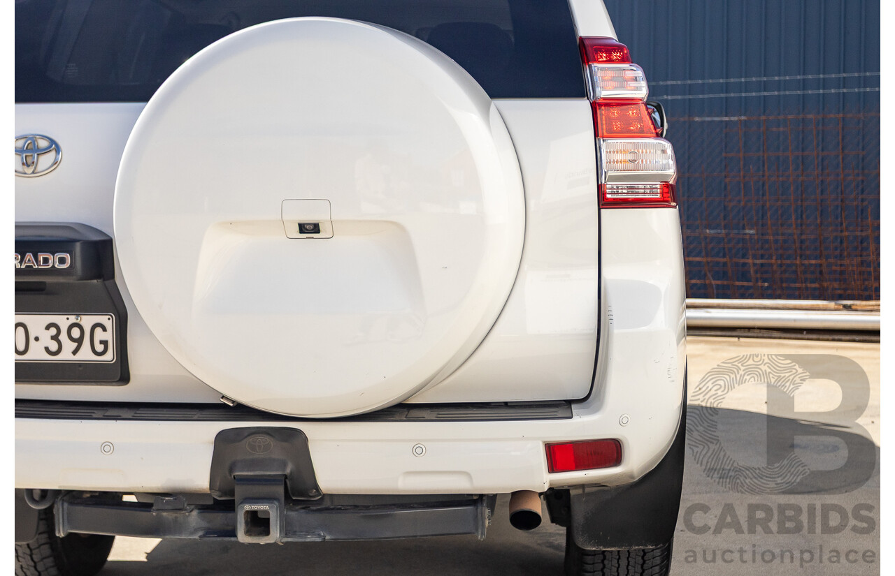 03/2016 Toyota Landcruiser PRADO GXL (4x4) GDJ150R MY16 4D Wagon White Turbo Diesel 2.8L - 7 Seats