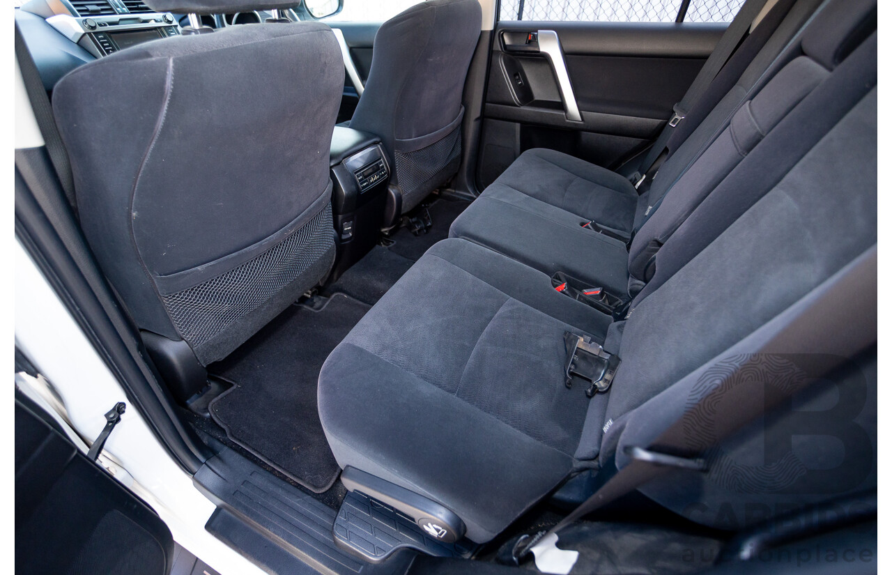 03/2016 Toyota Landcruiser PRADO GXL (4x4) GDJ150R MY16 4D Wagon White Turbo Diesel 2.8L - 7 Seats