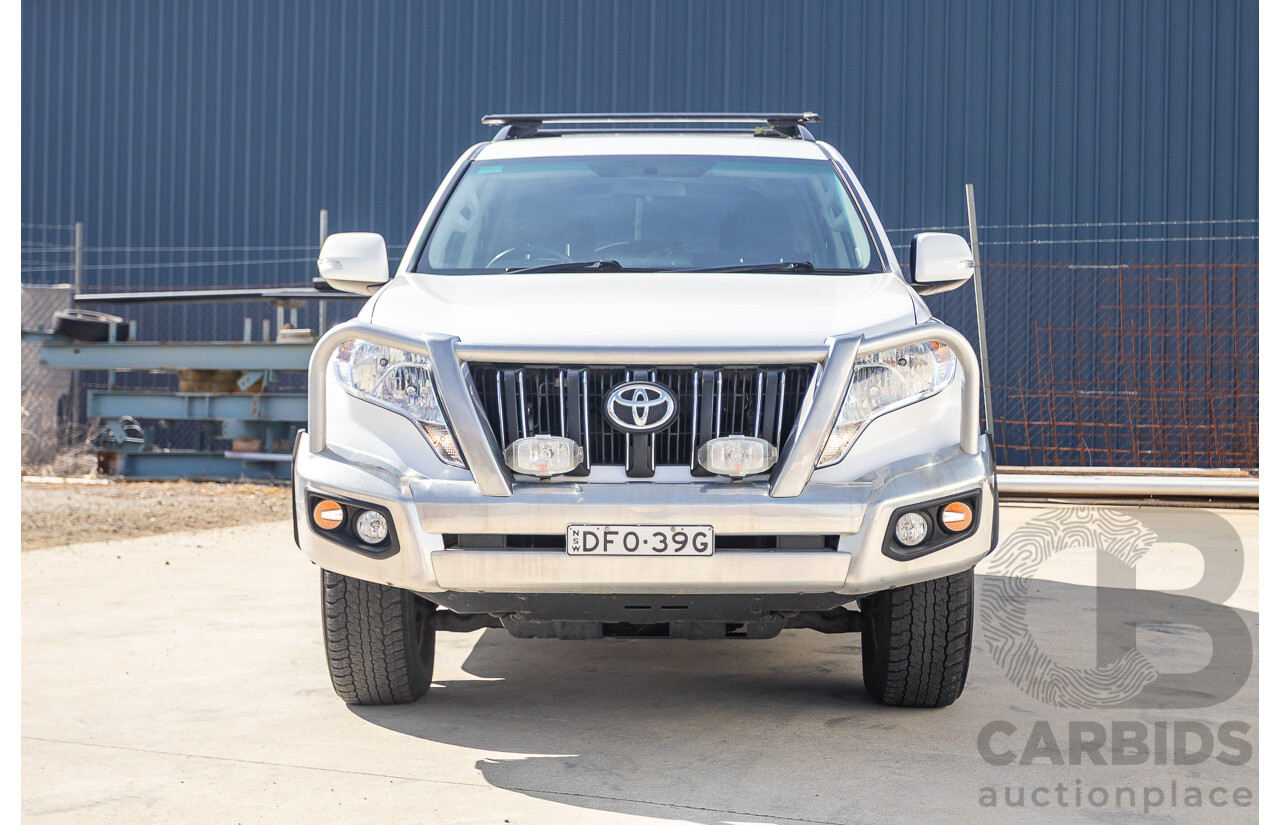 03/2016 Toyota Landcruiser PRADO GXL (4x4) GDJ150R MY16 4D Wagon White Turbo Diesel 2.8L - 7 Seats