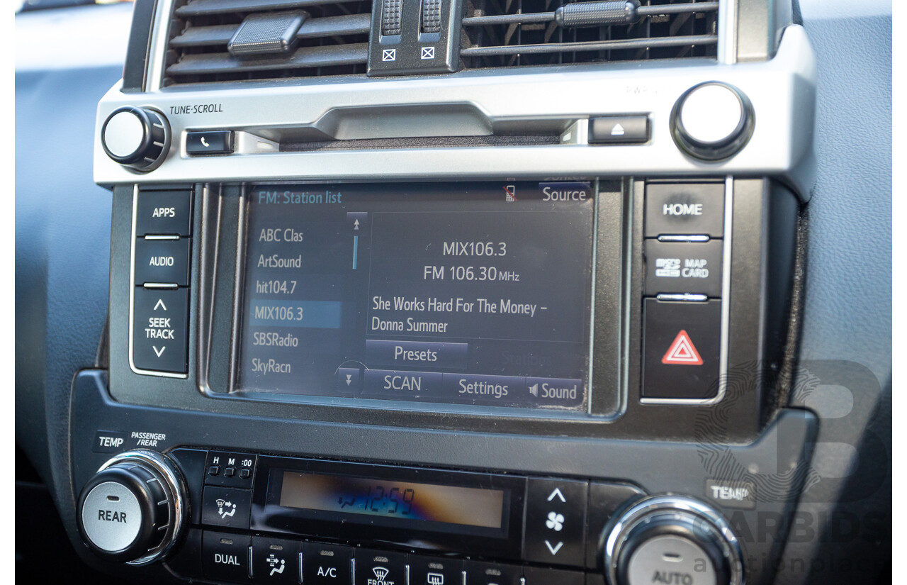 03/2016 Toyota Landcruiser PRADO GXL (4x4) GDJ150R MY16 4D Wagon White Turbo Diesel 2.8L - 7 Seats