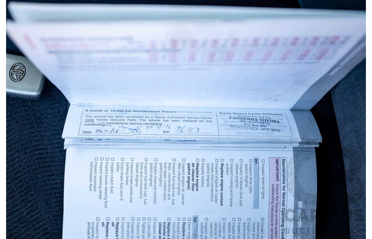 03/2016 Toyota Landcruiser PRADO GXL (4x4) GDJ150R MY16 4D Wagon White Turbo Diesel 2.8L - 7 Seats