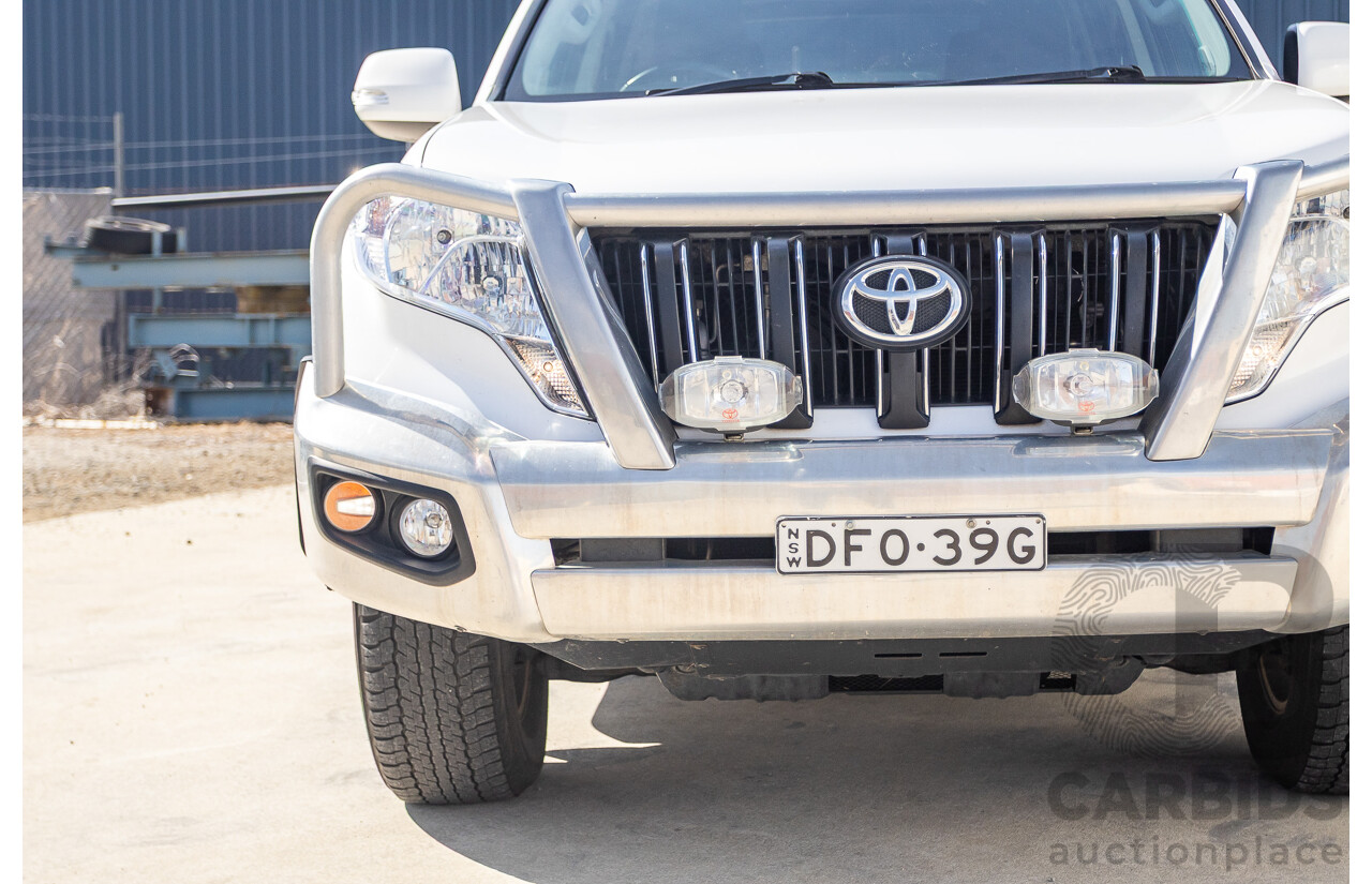 03/2016 Toyota Landcruiser PRADO GXL (4x4) GDJ150R MY16 4D Wagon White Turbo Diesel 2.8L - 7 Seats