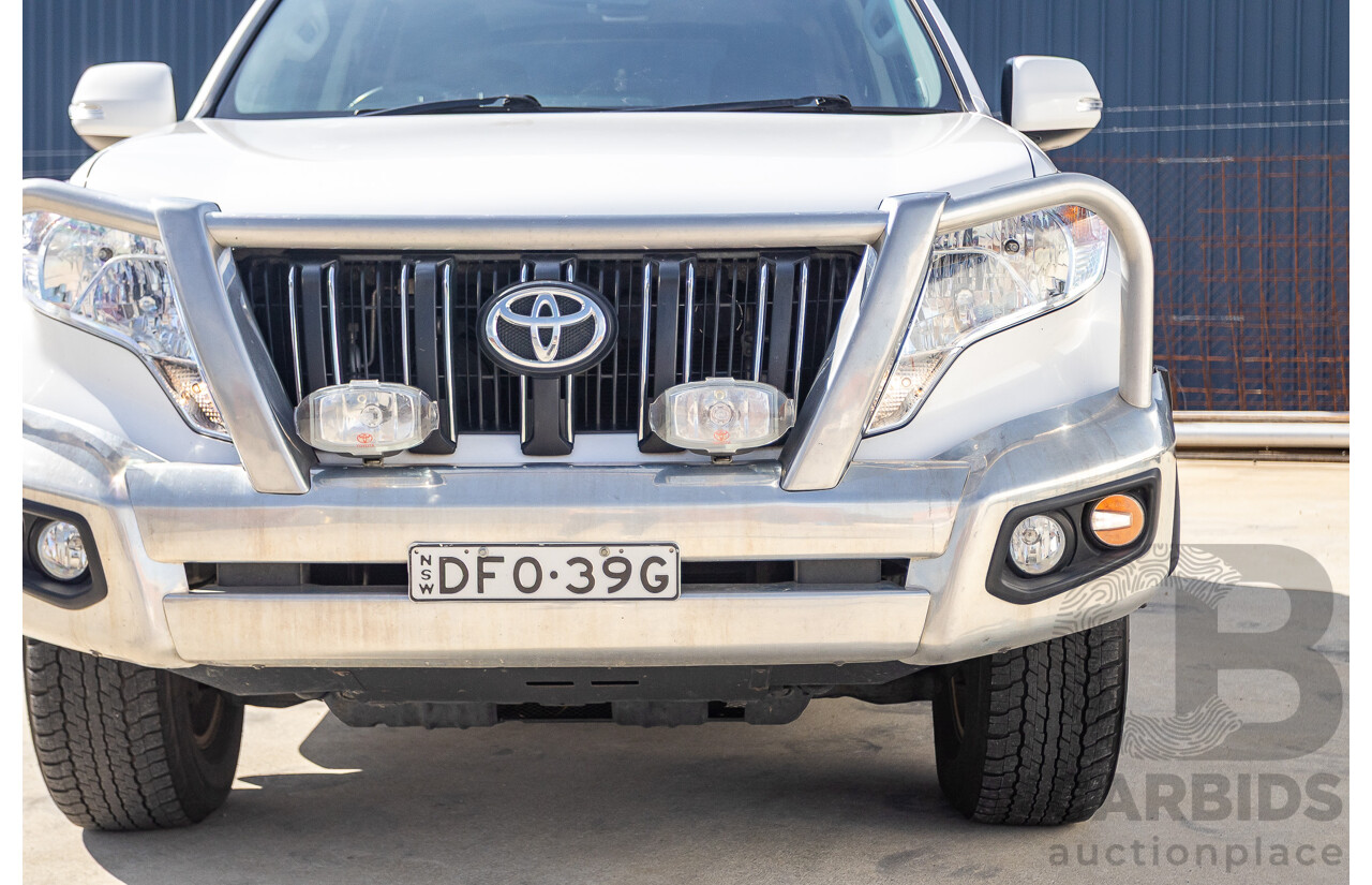 03/2016 Toyota Landcruiser PRADO GXL (4x4) GDJ150R MY16 4D Wagon White Turbo Diesel 2.8L - 7 Seats