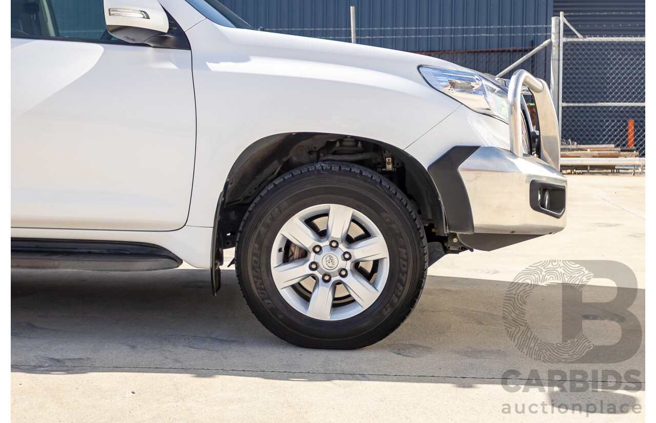 03/2016 Toyota Landcruiser PRADO GXL (4x4) GDJ150R MY16 4D Wagon White Turbo Diesel 2.8L - 7 Seats