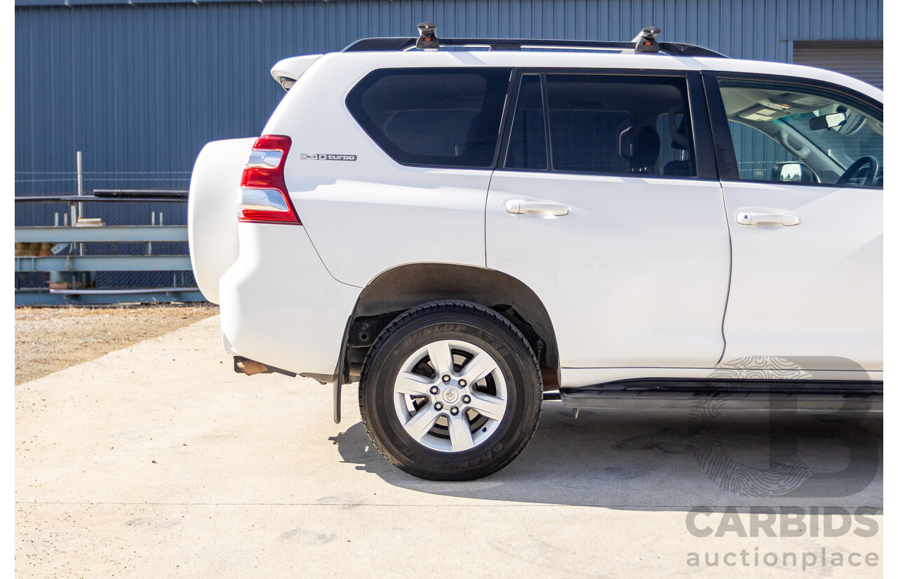 03/2016 Toyota Landcruiser PRADO GXL (4x4) GDJ150R MY16 4D Wagon White Turbo Diesel 2.8L - 7 Seats