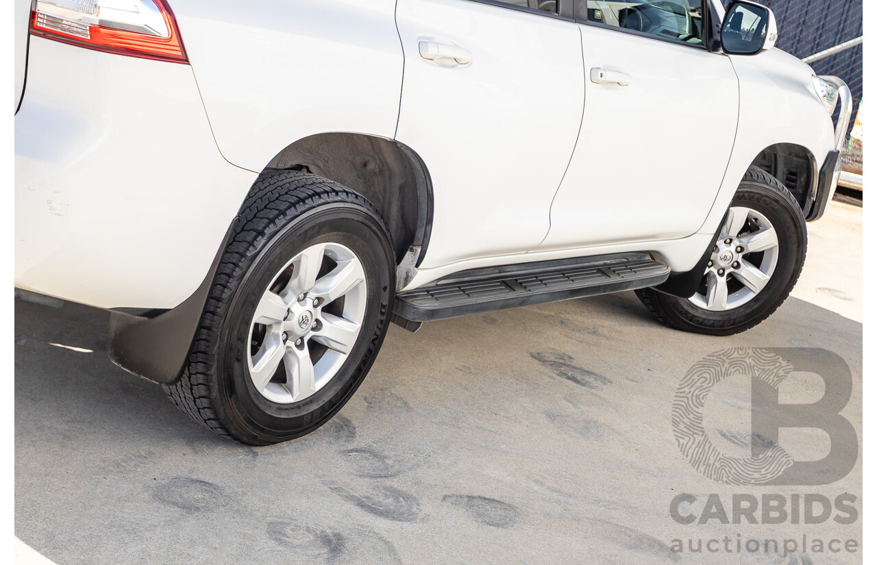 03/2016 Toyota Landcruiser PRADO GXL (4x4) GDJ150R MY16 4D Wagon White Turbo Diesel 2.8L - 7 Seats