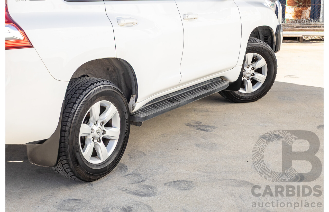 03/2016 Toyota Landcruiser PRADO GXL (4x4) GDJ150R MY16 4D Wagon White Turbo Diesel 2.8L - 7 Seats