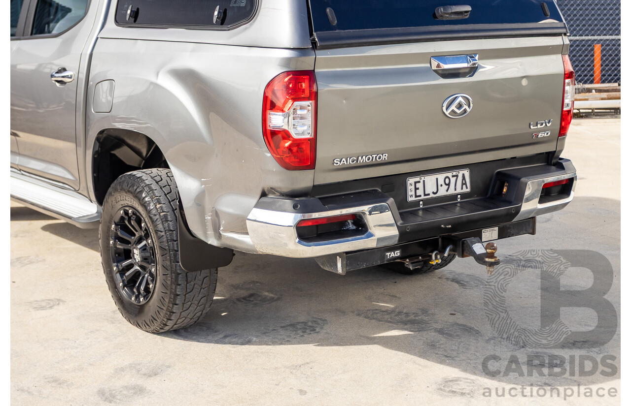 11/2020 LDV T60 Luxe (4x4) SK8C Double Cab Utility Grey Turbo Diesel 2.8L
