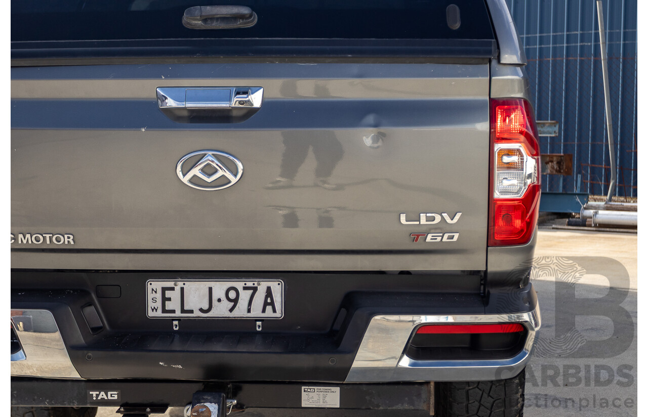 11/2020 LDV T60 Luxe (4x4) SK8C Double Cab Utility Grey Turbo Diesel 2.8L