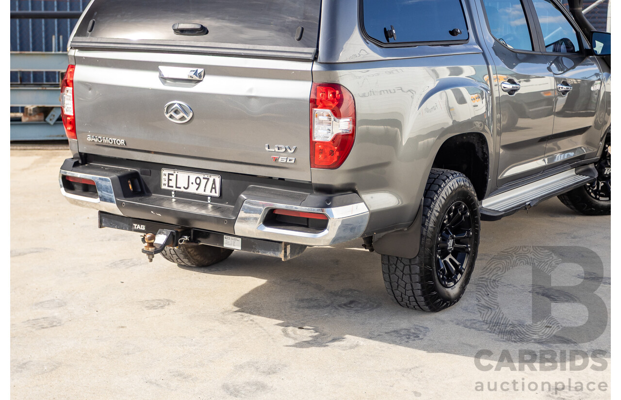 11/2020 LDV T60 Luxe (4x4) SK8C Double Cab Utility Grey Turbo Diesel 2.8L